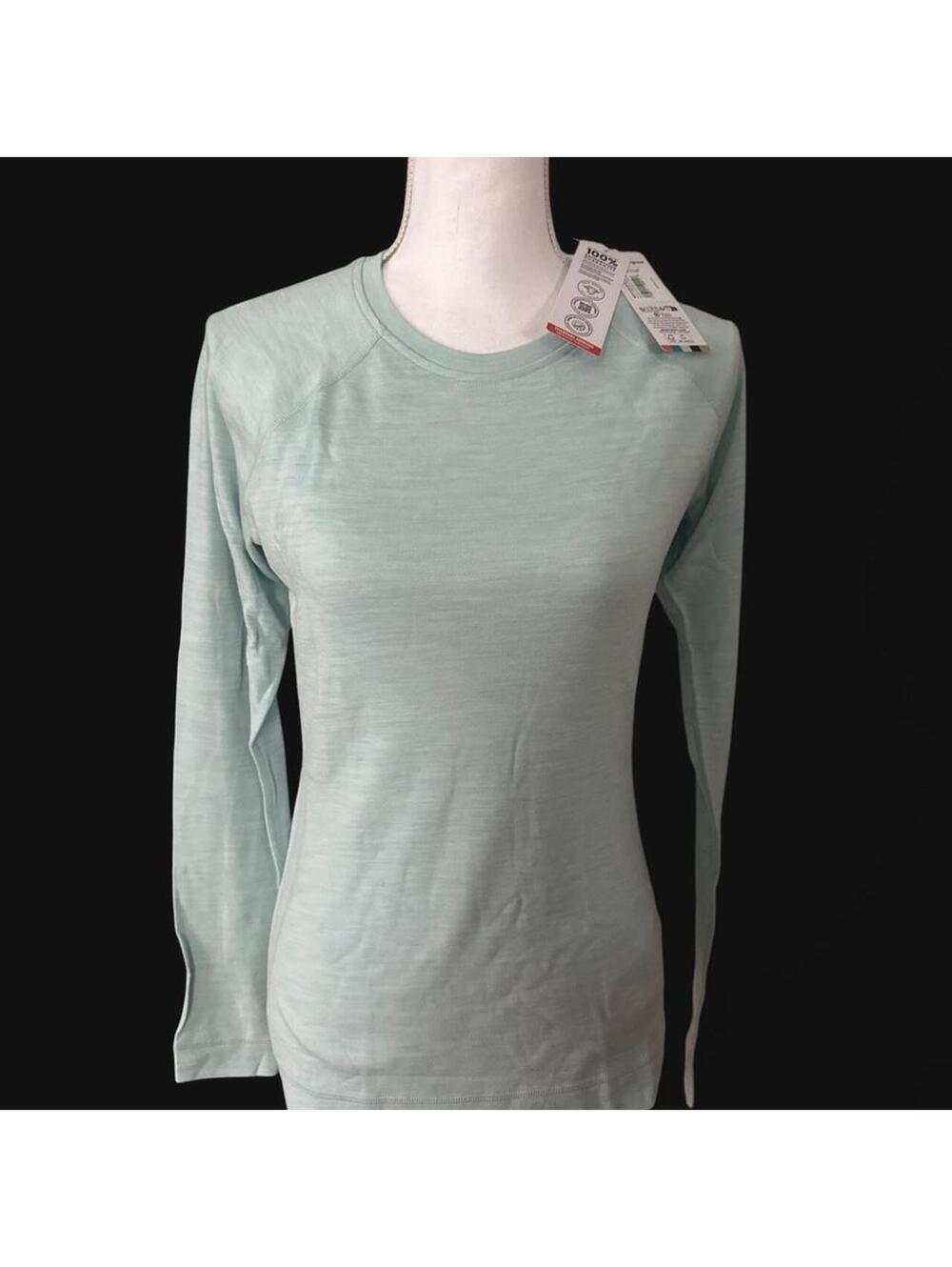 Smartwool Women’s Classic Thermal Merino 250 Base Layer Crew Mint Green M NWT